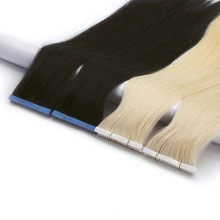 Black Brown Blond Color Double Drawn Thick End Human Hair Virgin Remy Tape in Hair Extension
